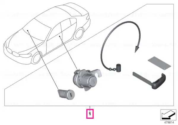 Set sistem încuiere codificat LL - BMW Reducere specială