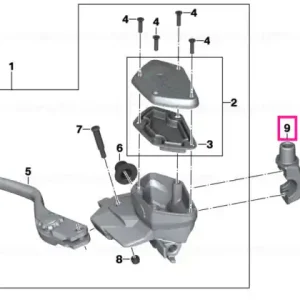 Reducere extra Clipsă țeavă dreapta - BMW Motorrad