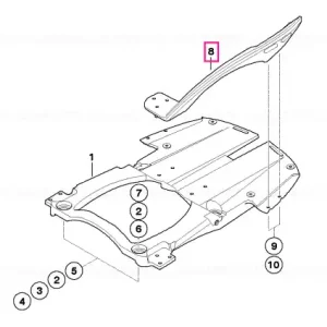 Reducere extra Handle rear right WEISSALUMINIUM2 - BMW Motorrad