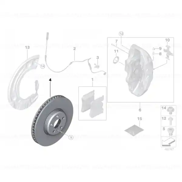 Comandă acum Disc frână dreapta 395X36 - BMW