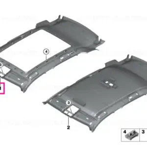 Comandă acum Headlining panoramic roof ANTHRAZIT - BMW