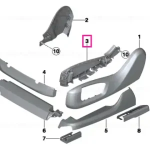 Suport ornament scaun exterior stânga - BMW Nu rata