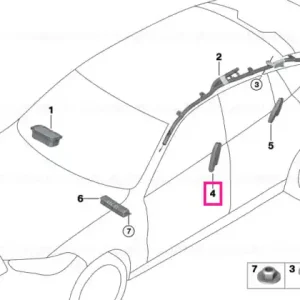 Side airbag, front left seat - BMW Chilipir