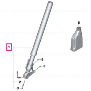 Fork stanchion, black, right - BMW Motorrad Preț redus