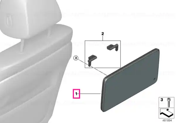 Rear compartment monitor 10,2" TOUCH - BMW Cel mai bun preț