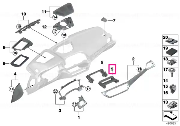 Reducere extra Adapter frame - BMW