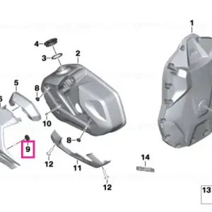 Disponibil imediat Rubber element - BMW Motorrad