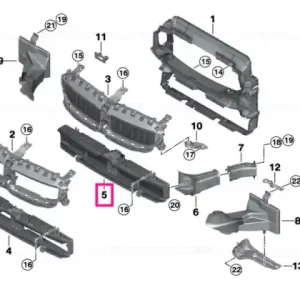 Air duct with air flap control, lower M - BMW Preferatul clienților