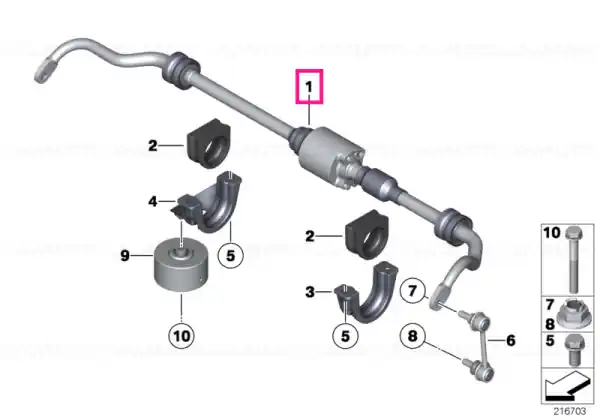 Reducere Active stabilizer rear - BMW