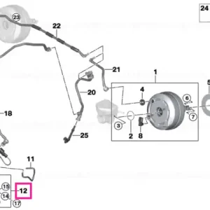 Retur ușor Holder, vacuum pump - BMW