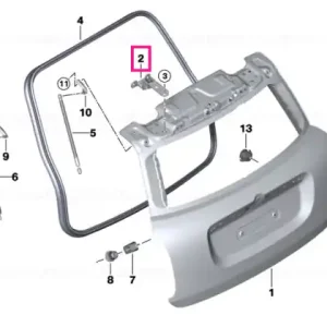 Right trunk lid hinge - BMW - Mini Cel mai vândut