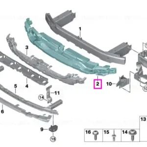 Cel mai bun preț Element superior atenuare impact (M) - BMW Seria 7 G11 G12