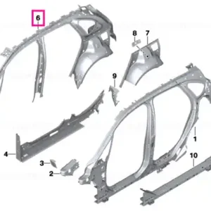 Calitate înaltă Left interior side frame - BMW