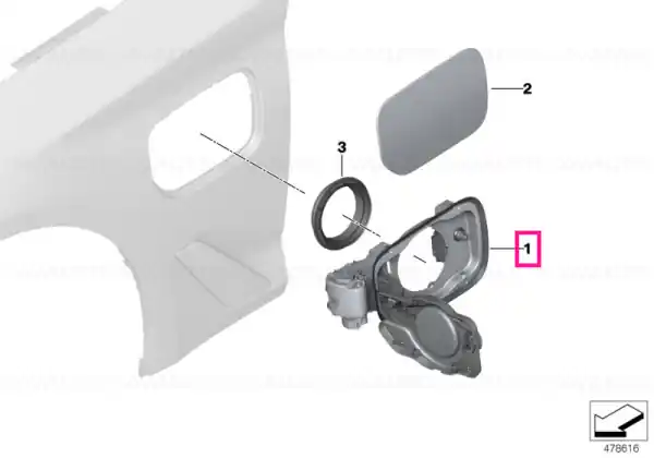Discount Capac carcasă priză încărcare - BMW