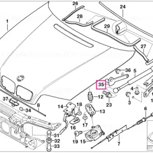 Suport arc pneumatic stânga - BMW Ofertă