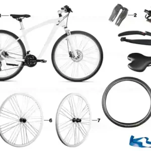 Discount BMW Cruise bike fork 28", WHITE
