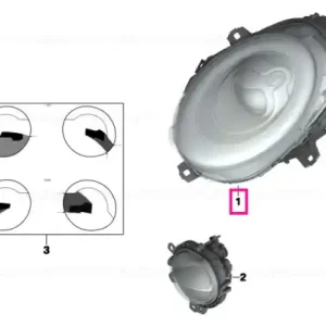 Headlight, LED technology, left - BMW - Mini Livrare gratuită