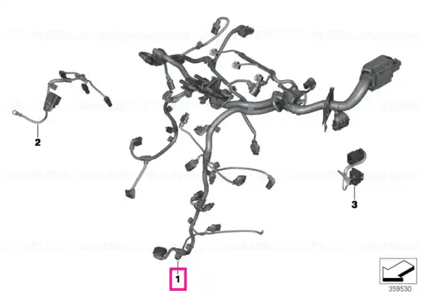 Cumpărături sigure Wiring harness, engine, injector module - BMW