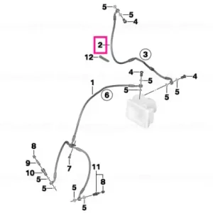 Brake line, control circuit, front - BMW Motorrad Preț redus