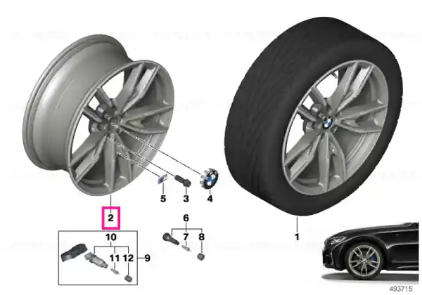 Discount Disc wheel light alloy Cerium grey 8,5JX19 ET:40 - BMW