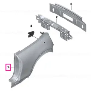 Right rear side panel - BMW - Mini Livrare gratuită
