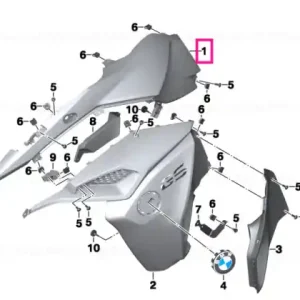 Fairing side panel, front right ROHTEIL / BLANK - BMW Motorrad Ofertă limitată