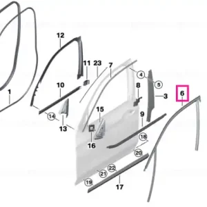 Reducere extra Window guide, right front door BASIS - BMW
