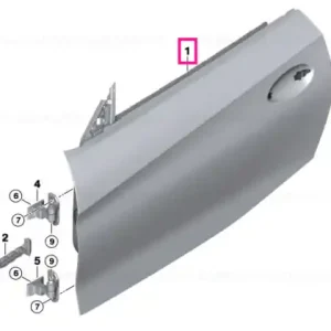 Reducere Door front right, aluminium - BMW