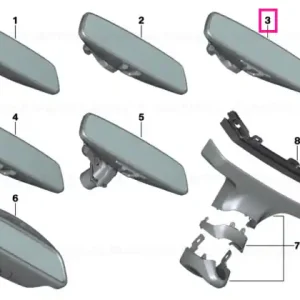 Rearview mirror EC / LED / GTO F EC/DWA/UGDO V - BMW Ofertă specială