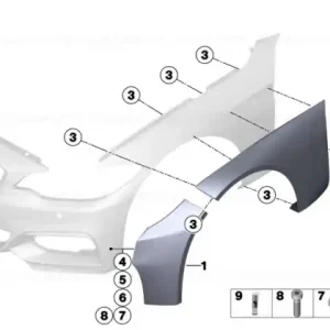 Cel mai bun preț Extension front side panel right - BMW
