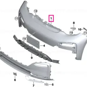 Capac trim bara fata aprimat US - BMW Preferatul clienților