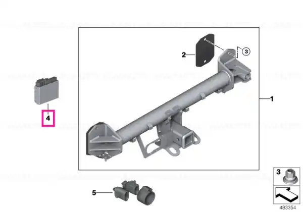 Control unit, trailer tow hitch - BMW Vezi acum