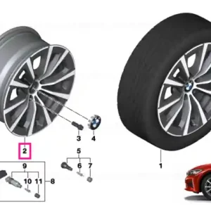 Reducere extra Disk wheel, light alloy, in Orbitgrey 7,5JX17 ET:30 - BMW