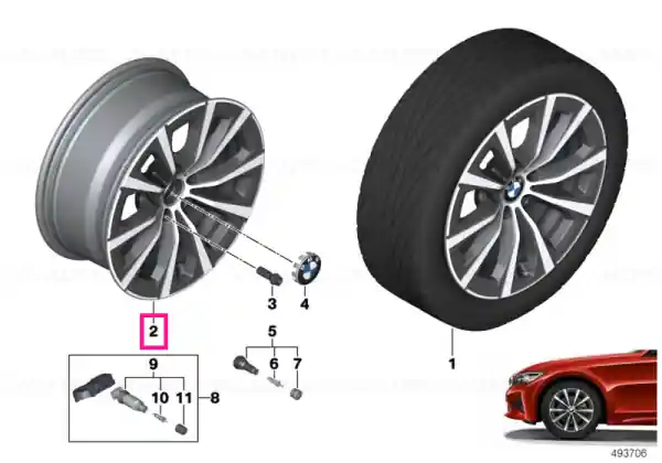 Reducere extra Disk wheel, light alloy, in Orbitgrey 7,5JX17 ET:30 - BMW