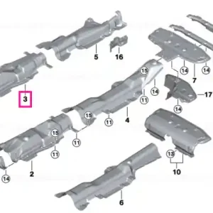 Tunnel heat insulator - BMW Premium