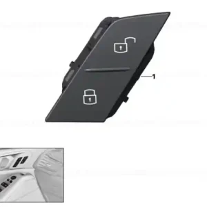 Button, central locking system, left - BMW Expediere rapidă