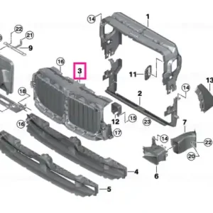 Air flaps, upper - BMW Comandă acum