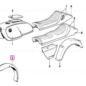 Ultima șansă Mudguard front MINZGRUEN - BMW Motorrad