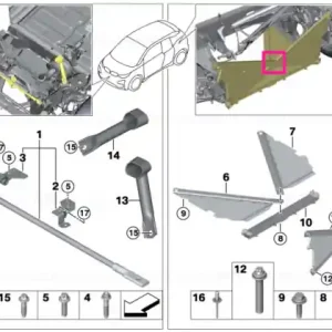 Vertical strut - BMW Retur ușor