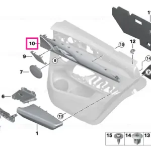 Reducere Ornament ușă Fineline spate dreapta - BMW