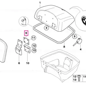 Counter-plate for hinge - BMW Motorrad Premium