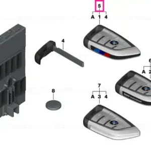 Set telecomandă radio cu BDC M Sport JP - BMW Expediere rapidă