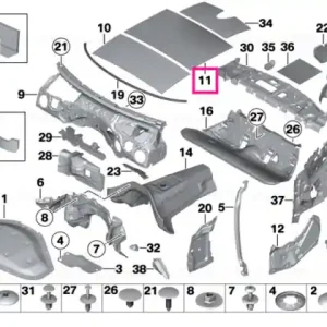 Vezi acum Sound insulation roof centre - BMW