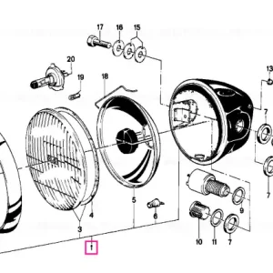 Headlamp schwarz H4 - BMW Motorrad Cumpără acum