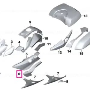 Side trim panel bottom right ROHTEIL / BLANK - BMW Motorrad Cel mai bun preț