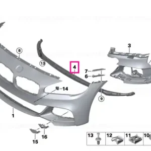 Retur ușor Adapter underhood shield -M- - BMW