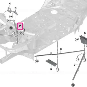 Reducere specială Strut brace bulkhead left - BMW