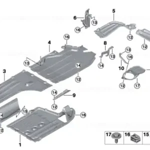 Discount Underbody shield, exhaust system - BMW