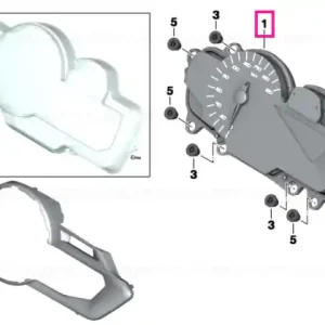 Instrument cluster KM/H - BMW Motorrad Preț redus