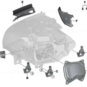 Capac protectie dreapta - BMW Plată sigură